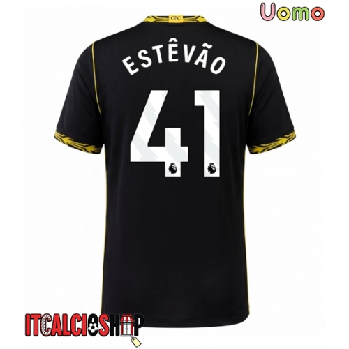 Chelsea Estevao Willian #41 Seconda Maglia 2026-27 Manica Corta